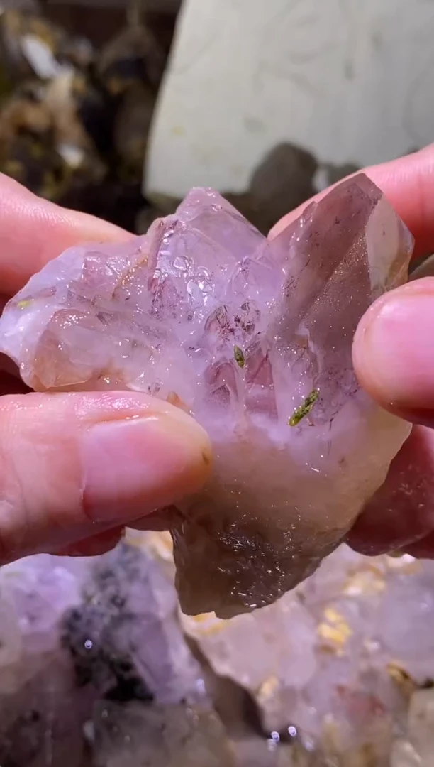 未镶嵌珠宝半成品水晶30号115g超七花园