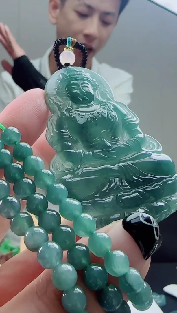 颈饰未镶嵌翡翠天然A货翡翠   多样性随机发其一