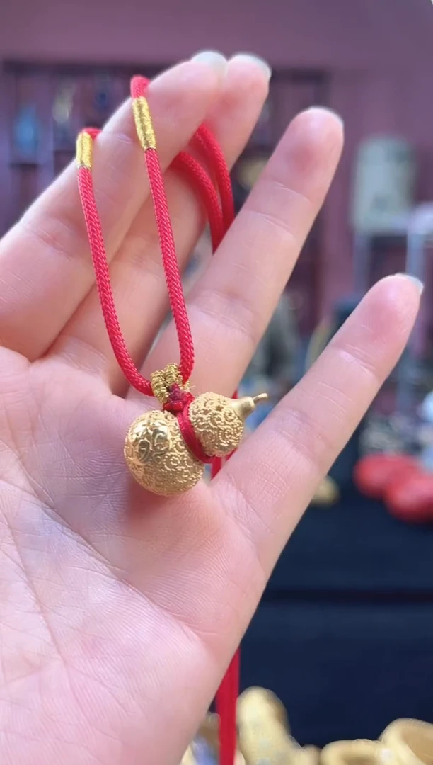 非遗技艺花丝葫芦吊坠
