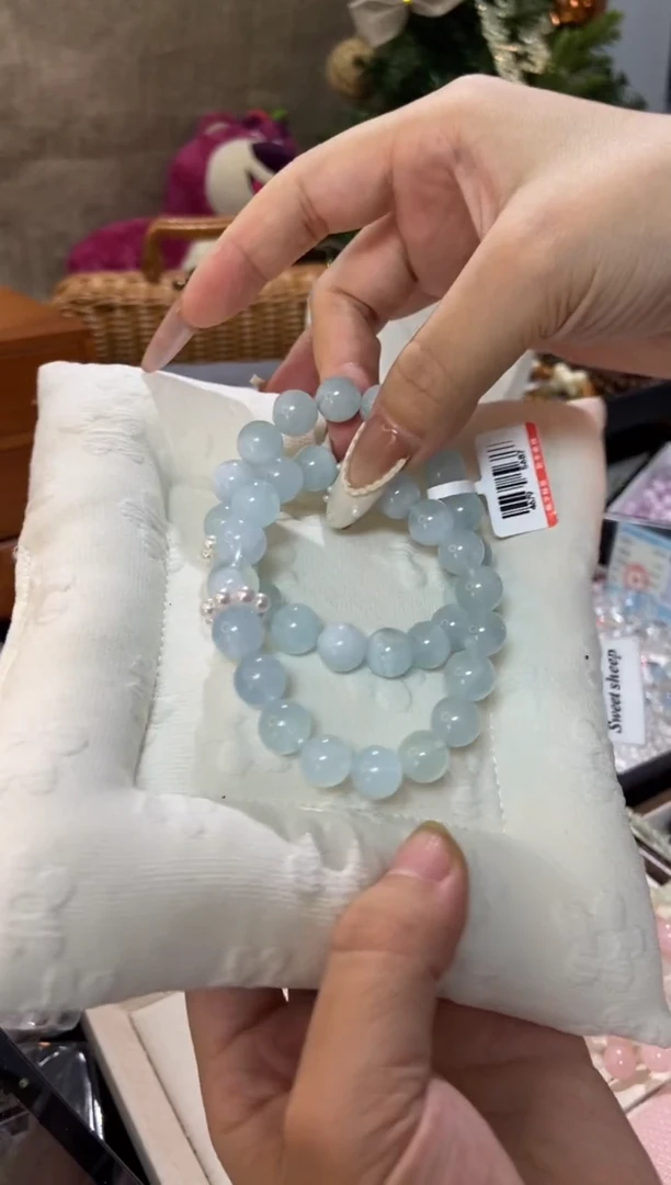 水晶手串未镶嵌孤品捡漏均匀瑕疵介意勿拍