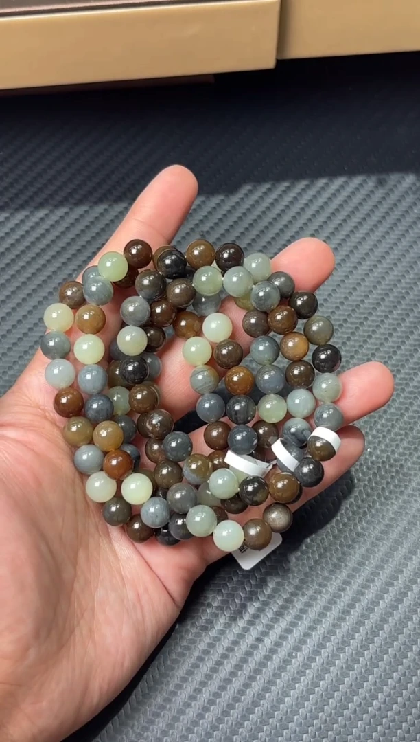 未镶嵌手串和田玉若羌微色差卡8M多样性发货拍一发一