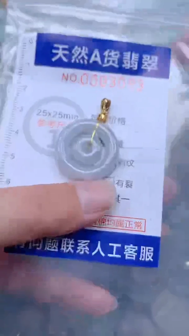 翡翠未镶嵌吊坠(不含链)1
