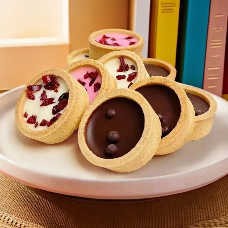 爆浆巧克力灌浆曲奇饼干独立小包装零食下午茶点心甜品