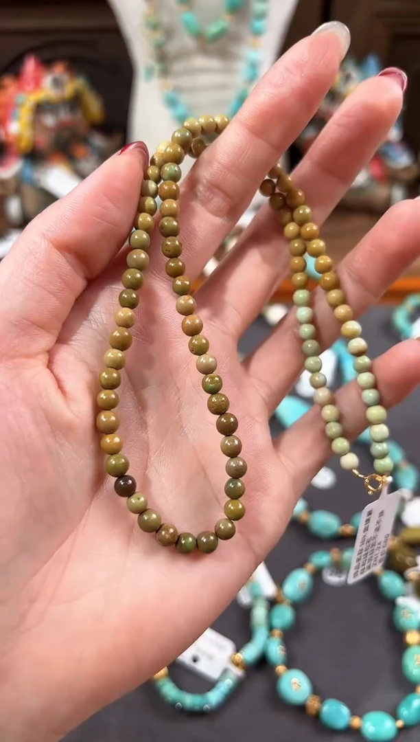 【闪购商品】绿松石颈饰18K金镶嵌绿松石项链