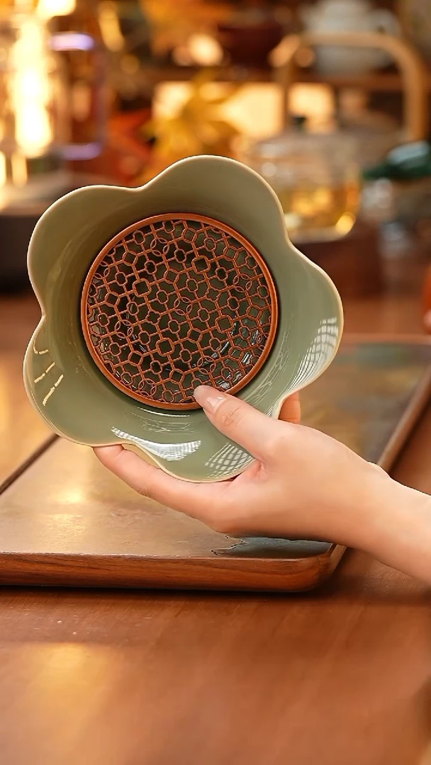 暗香疏影/青瓷花语壶承