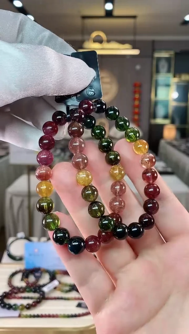 【闪购商品】碧玺单圈手串9mm+未镶嵌（多样性发一条）