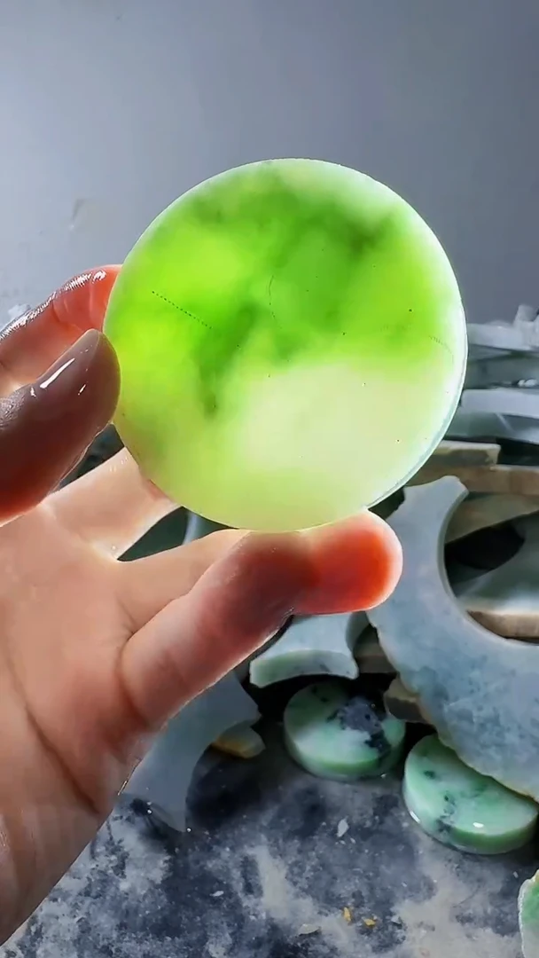 裸石翡翠缅甸翡翠A货文102