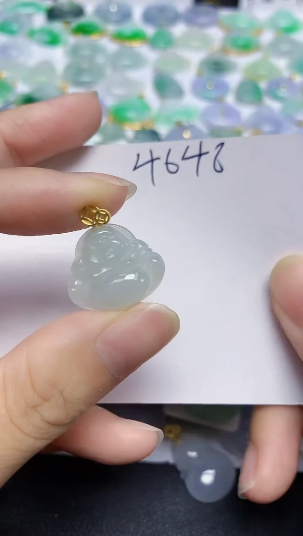 翡翠未镶嵌颈饰天然缅甸翡翠A货