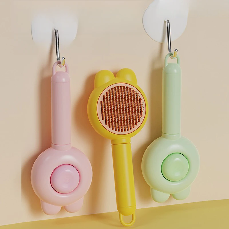 宠物兔耳祛毛梳猫咪按摩梳猫咪深层自洁梳开结梳去浮毛梳宠物用品