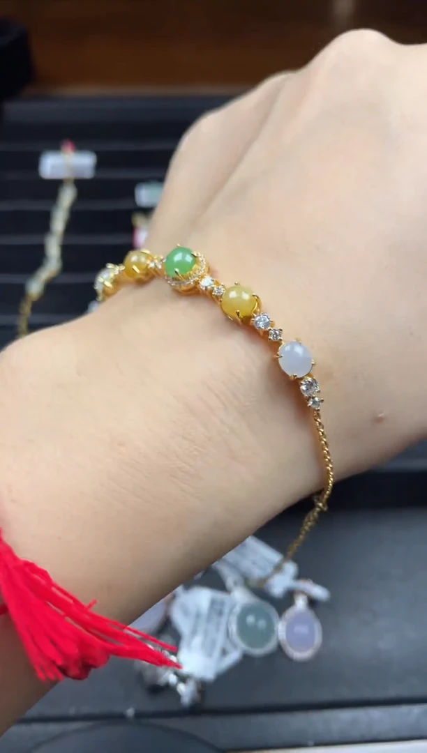 银S925镶嵌戒指翡翠天然翡翠A货