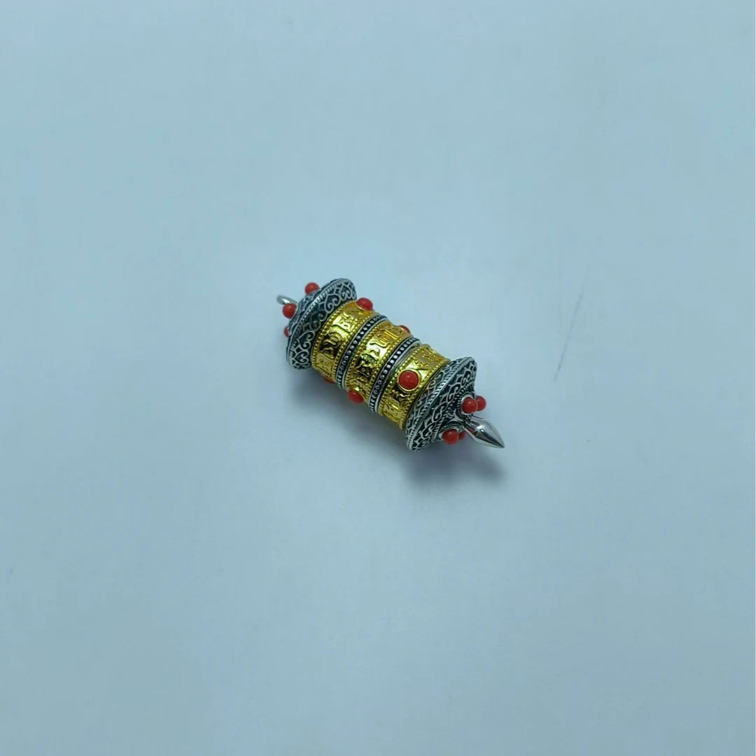 山山六字真言转转坠 B6124 多样性发货其一 气质 时尚 经典 珠宝