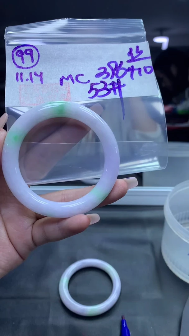 未镶嵌定制翡翠99圆条丝53+396元+拍一发一