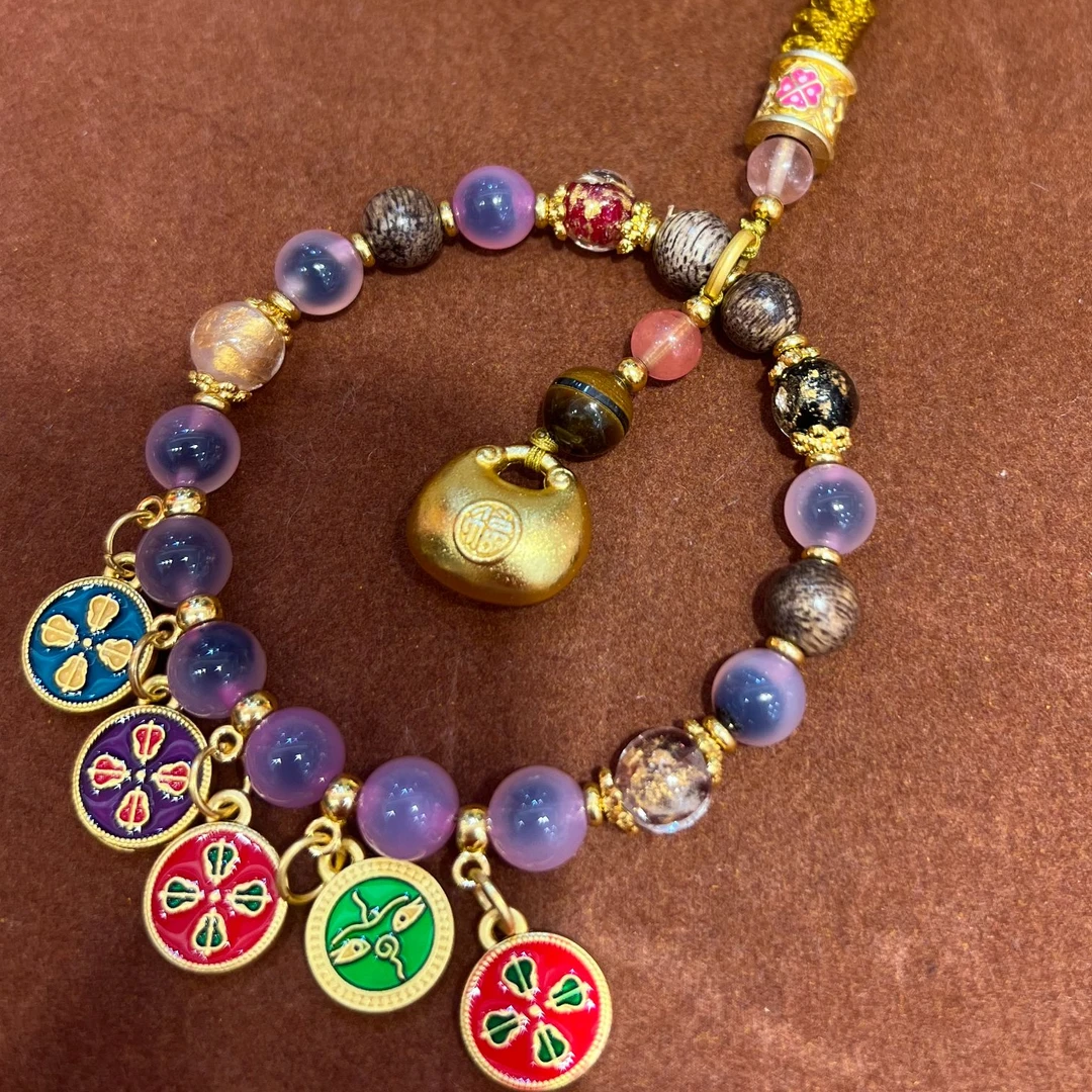 普陀山爆款钱袋子糖心玛瑙挂件256