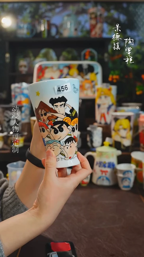 景德镇高温釉下彩纯手工手绘456