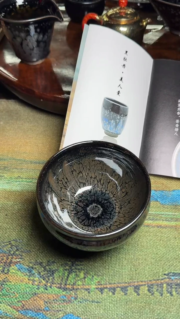 茶盏【****】阙梅娇代表作水墨牡丹59