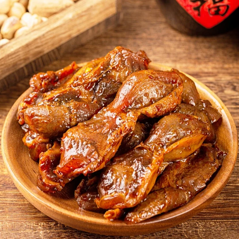 鲜吃为净（辣卤鸡郡/鸡胗）秘制卤料鸡郡解馋零食