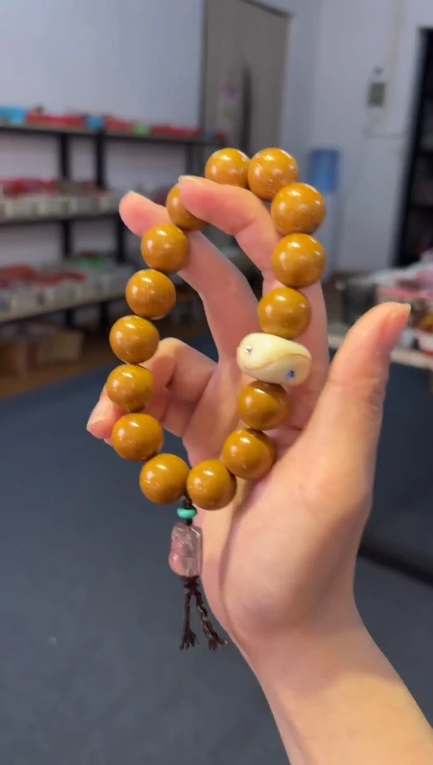 吊坠菩提根/象牙果15mm紫金鼠【只进不出】手持