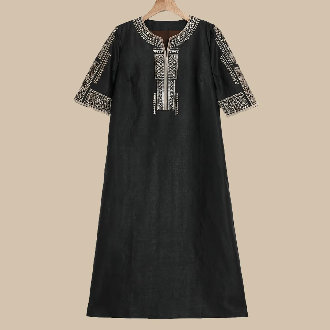 CX 夏季新款龟裂纹油皮老料纯黑色休闲显瘦 连衣裙