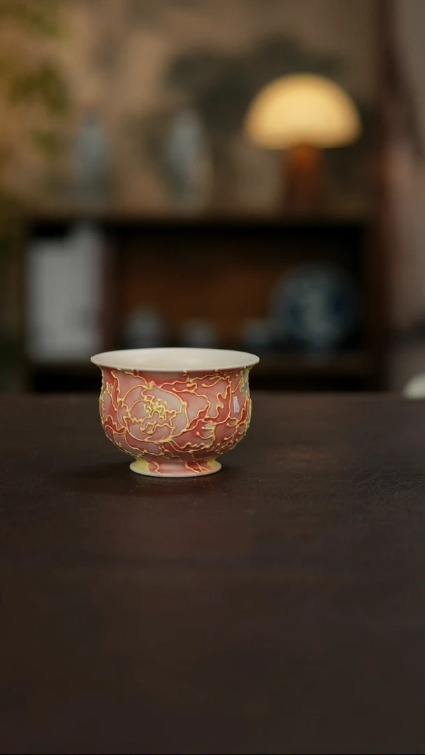 景德镇陶瓷杯碗柴烧多人