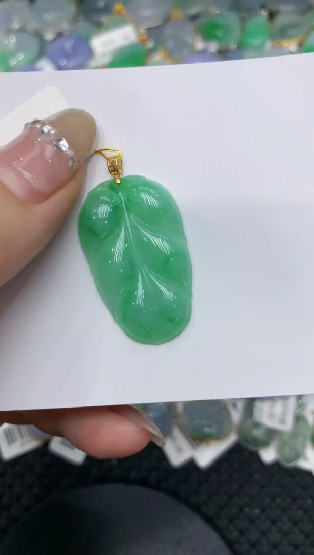 【闪购商品】翡翠颈饰18K金镶嵌222222222