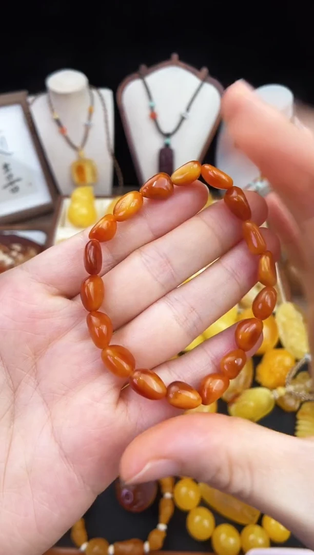 琥珀未镶嵌珠宝奇石柒月