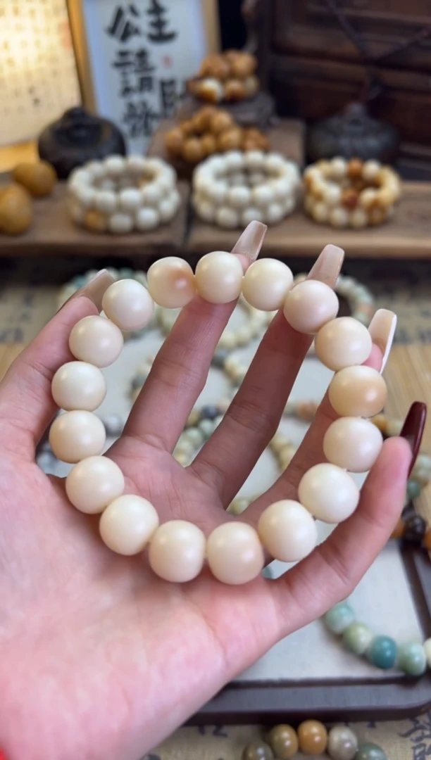 【闪购商品】菩提根/象牙果手串卡14胖苹果珠手串636