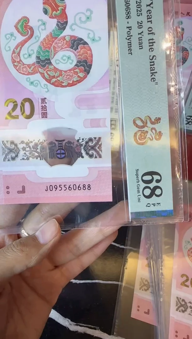 塑料2025 蛇钞 单张  095560688