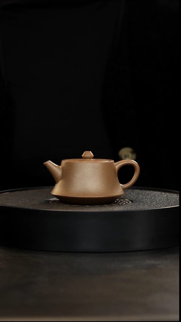 茶壶紫砂正价1200孤品四号井满砂老青段柱础140cc