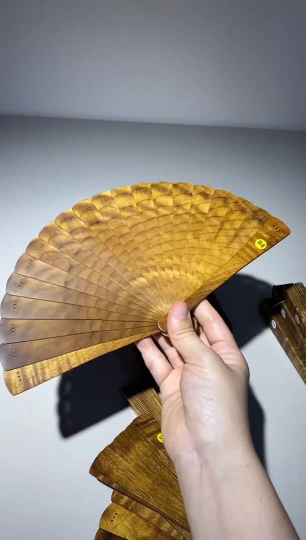 金丝楠16cm金丝楠木小叶桢楠扇84