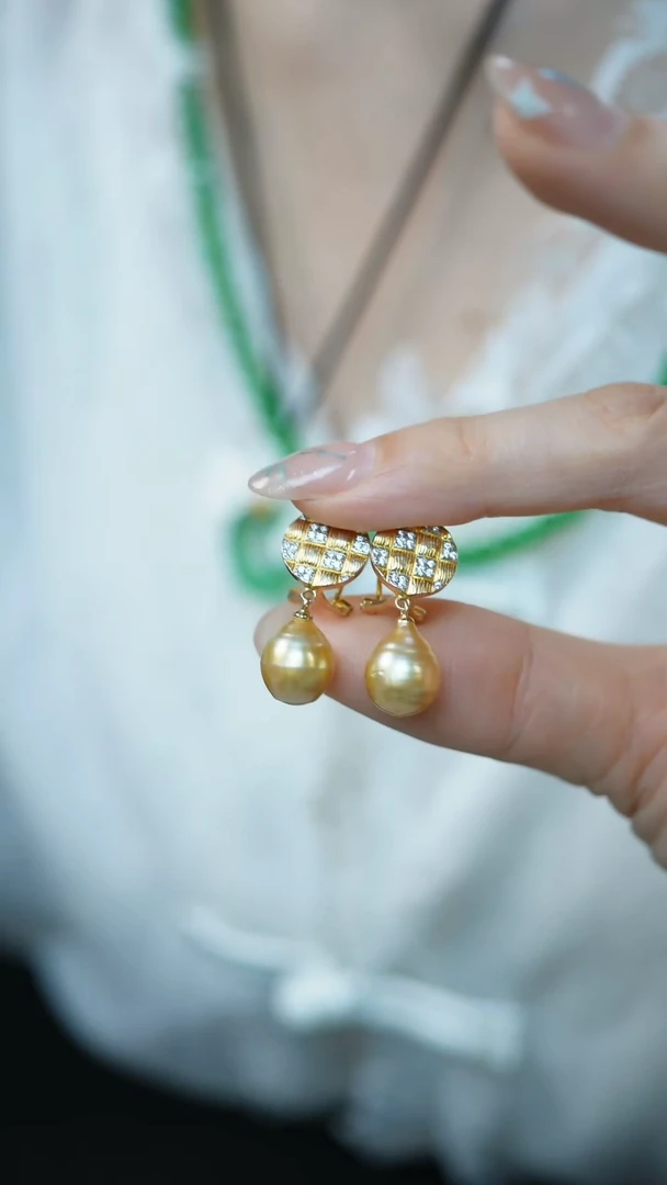 合金耳饰海水珍珠数****七57-耳钉/姿/2