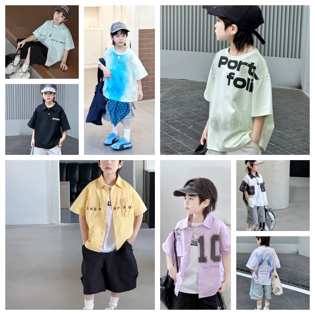 【扣号断码福利】 夏季薄款时尚中大童夏款童装韩版休闲T恤