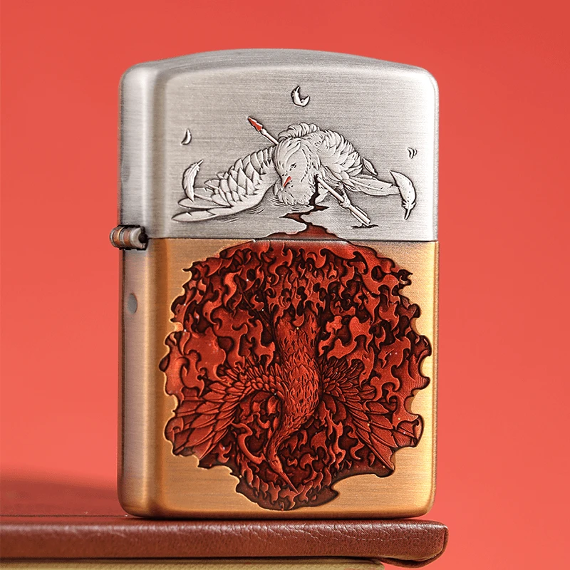 ZIPPO正品打火机/【凤凰涅槃】男士原装国风千语收藏DY9910FD【凯亚1