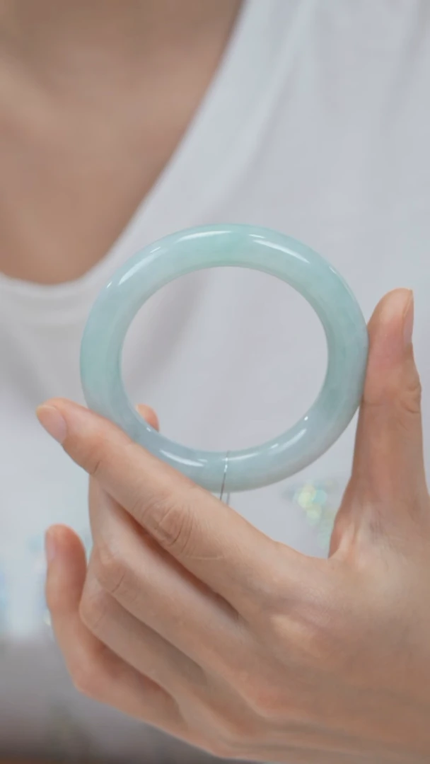 未镶嵌手镯翡翠圆条L0335