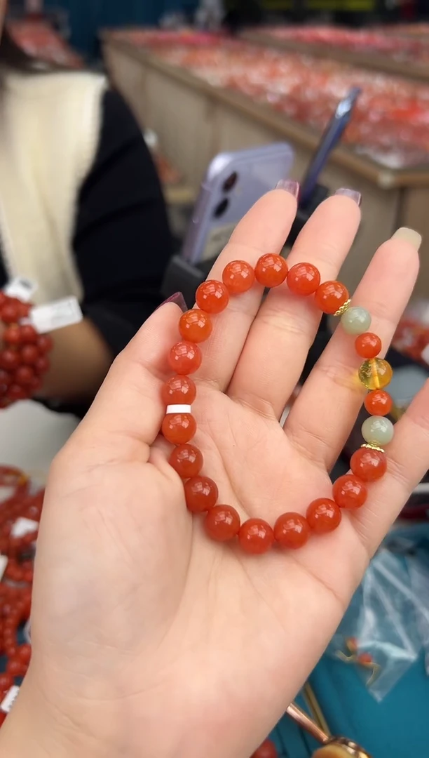 【闪购商品】南红玛瑙珠串未镶嵌多样发其一/9/