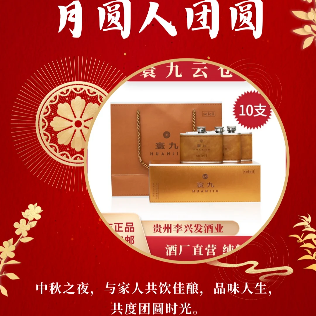 寰九Soleil酱香型白酒 53度 优级纯良酱酒 100ml53%Vol100