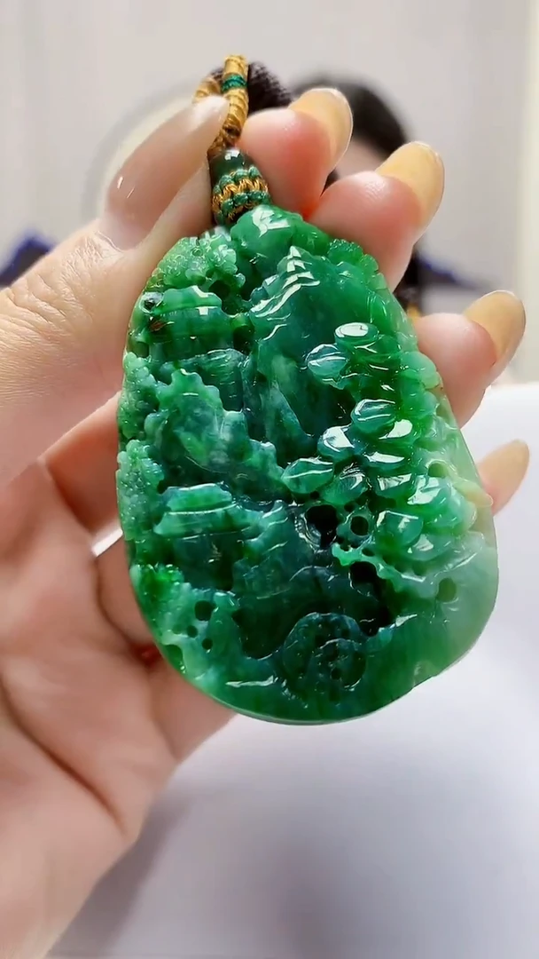 未镶嵌定制翡翠4812MM-毛货挂件20