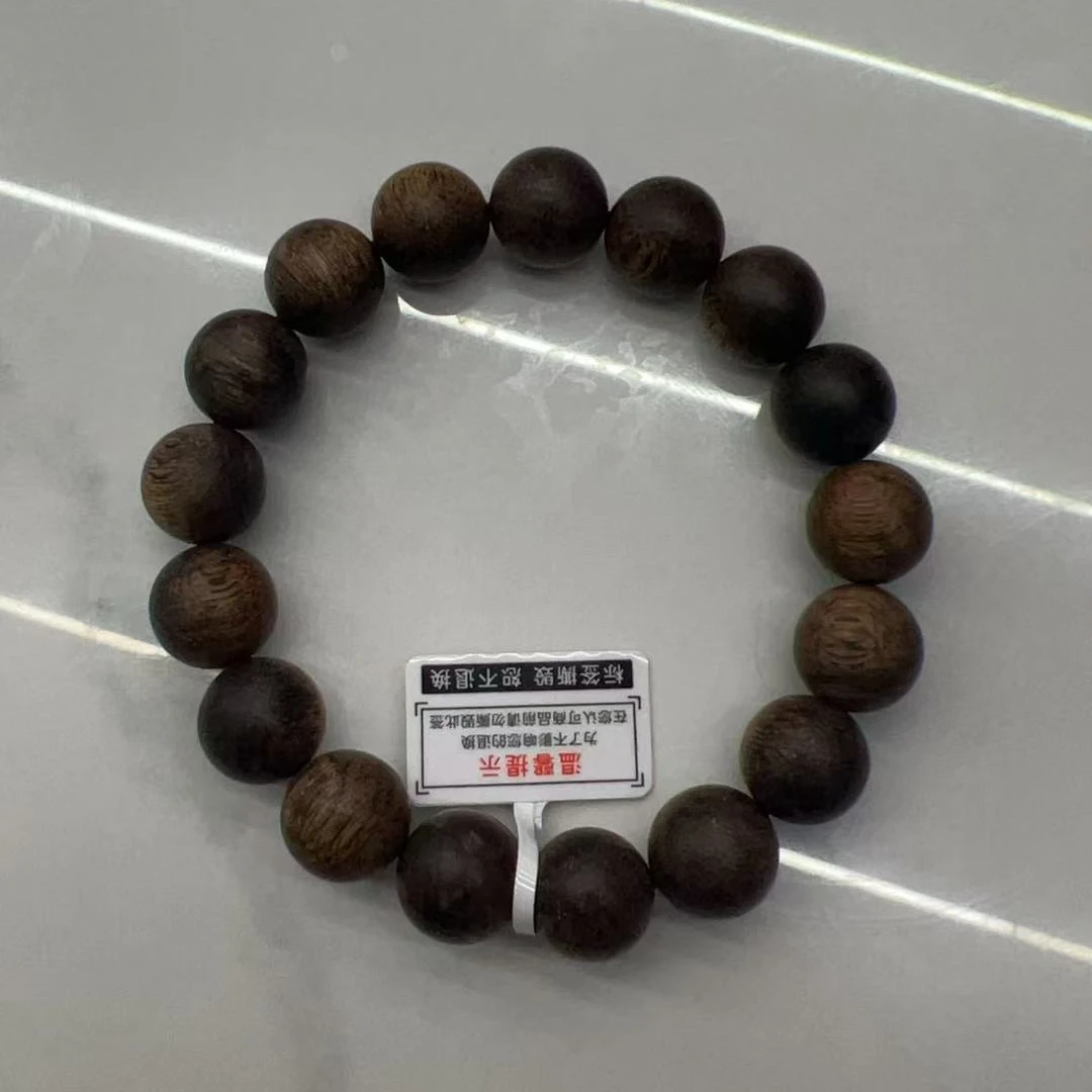 DY-B8997 柬埔寨金丝结沉水沉香手串 1.28cm 19.55g