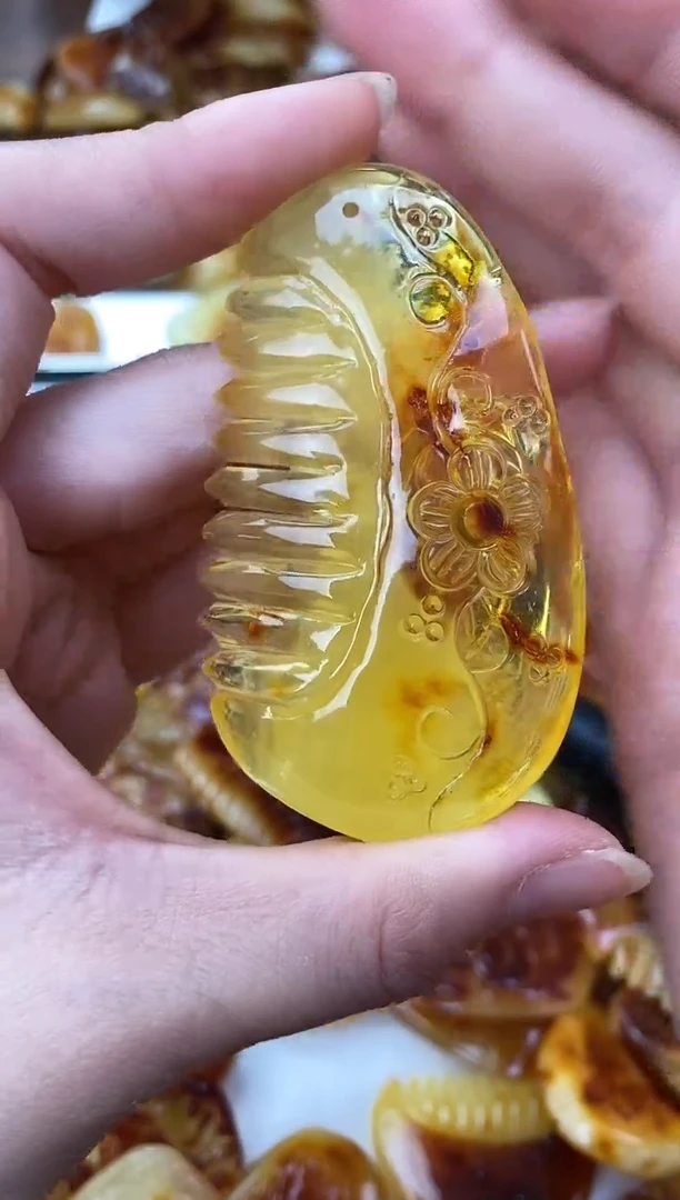 裸石琥珀未镶嵌天然琥珀蜜蜡