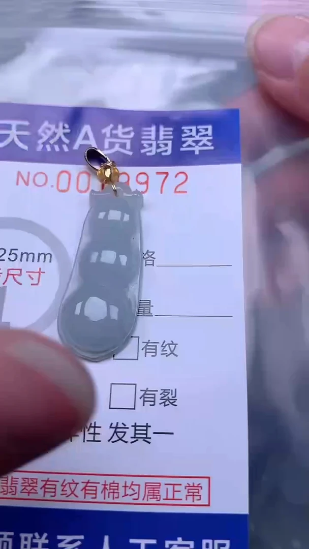 翡翠未镶嵌吊坠(不含链)1