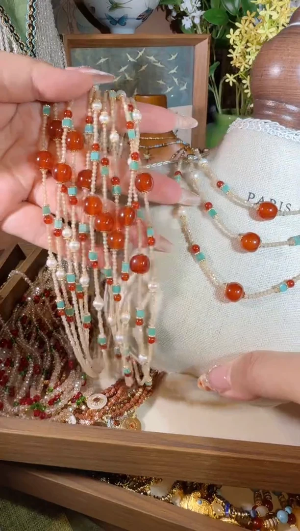 项链合金淡水珍珠244