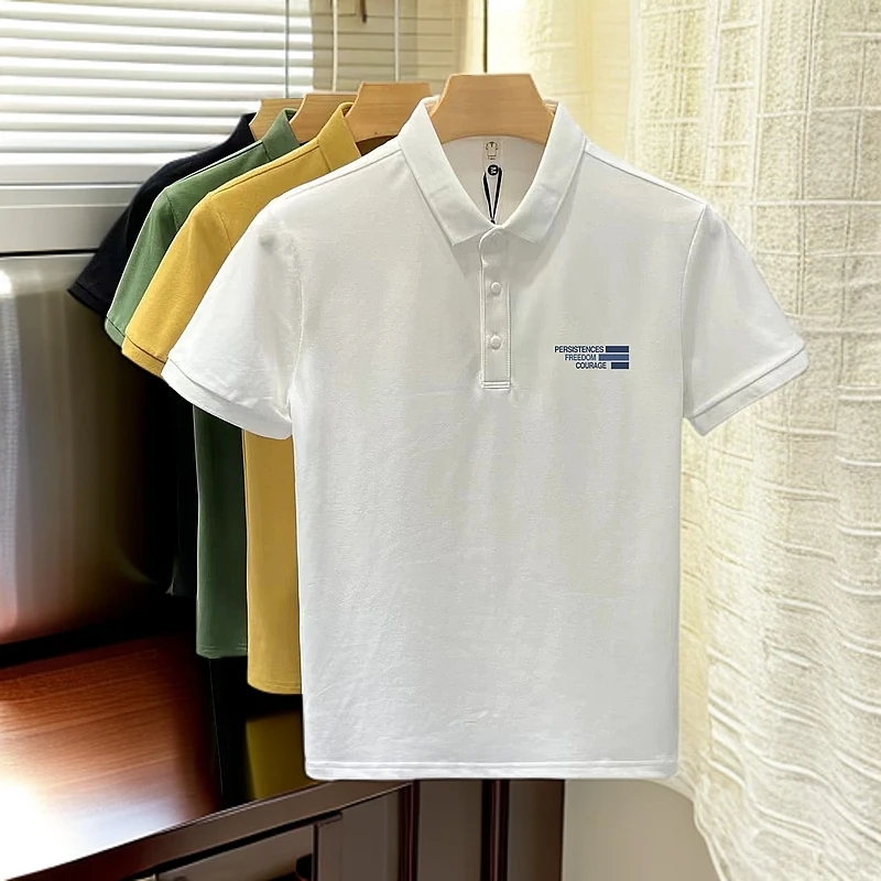 2025新款夏季POLO短袖恤五分袖衣服男潮流休闲情侣宽松女士拖鞋