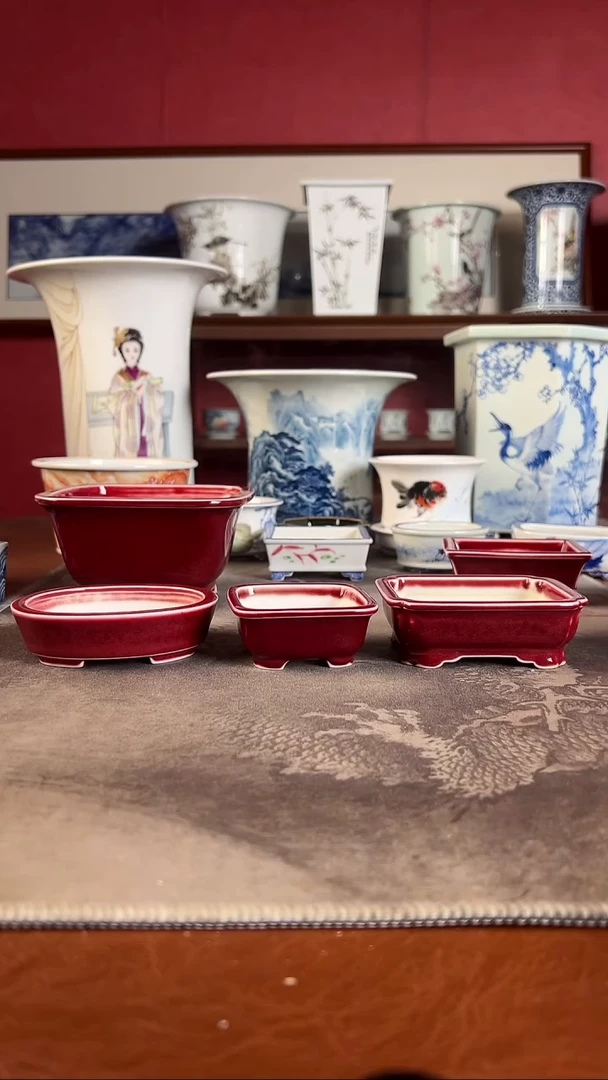 【闪购商品】高温颜色釉盆手工高温颜色釉盆手工