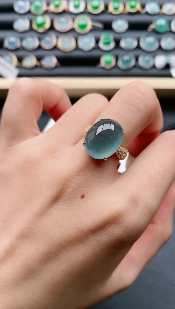 【闪购商品】翡翠戒指银S925镶嵌11111111