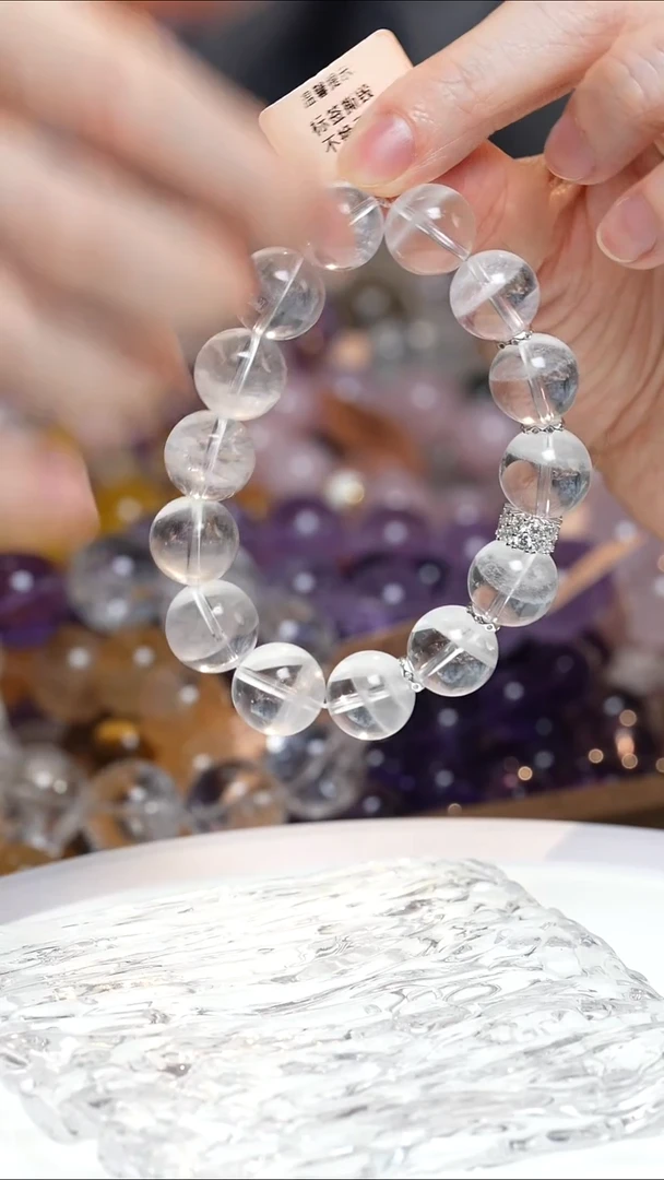 未镶嵌手串水晶白幽灵手串·MM0025DEC093L301