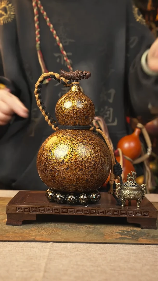 【闪购商品】373大漆葫芦一物一拍记800ml