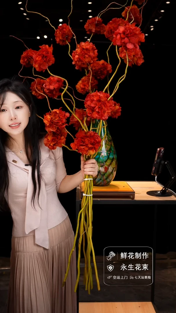 琉璃手工艺品手工花器花束空运包邮送货上门-以图片为准