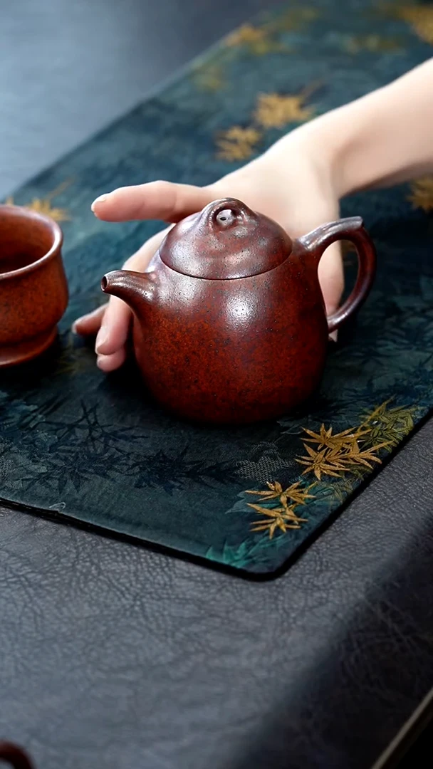 茶壶紫砂13天星泥秦权送杯子