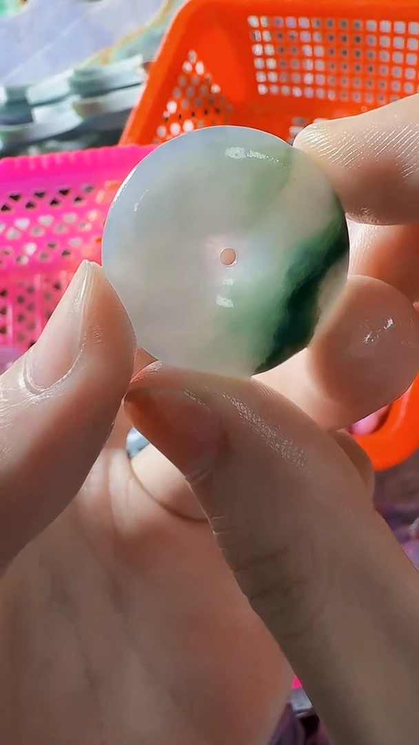 翡翠裸石缅甸翡翠A货文8492