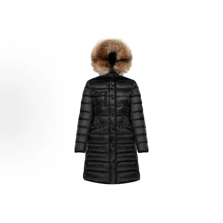99新 MONCLER 蒙可睐 蒙口HERMIFUR毛领羽绒服 0码 11308