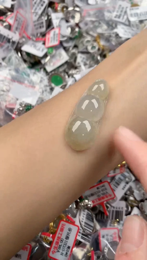银S925镶嵌戒指翡翠222----6